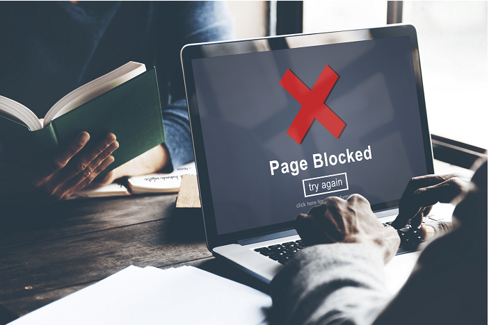 Seite blockiert