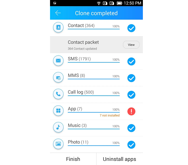 cloneit copy data for android