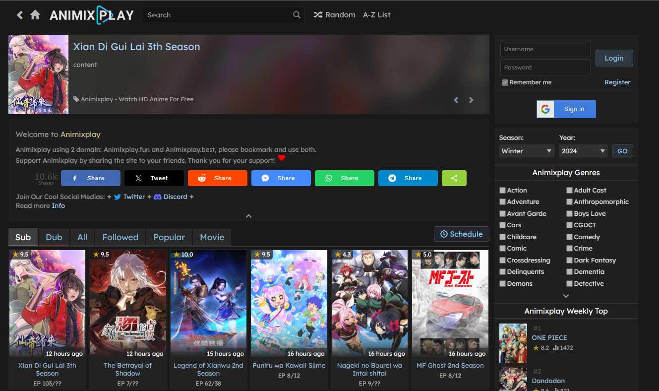 animixplay best anime sites free