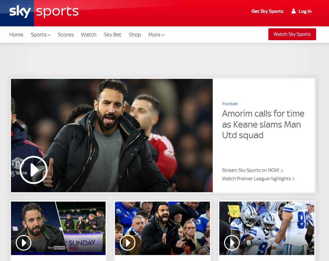 sky sports servicios de Streaming deportivo