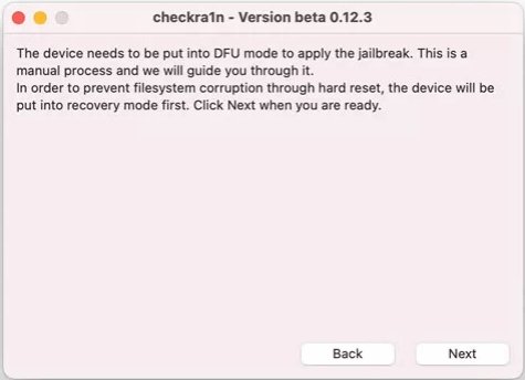 Checkra1n DFU-Modus