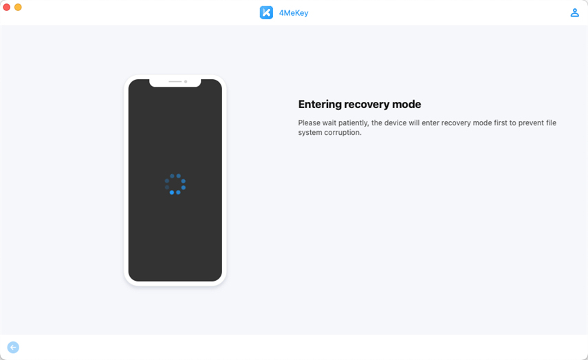 enter recovery mode on 4mekey