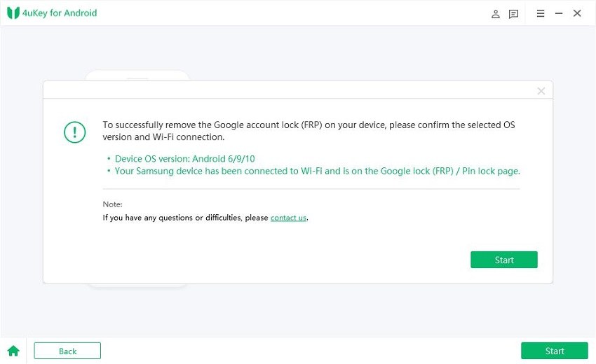 confirm device os version 6/9/10 4ukey for android