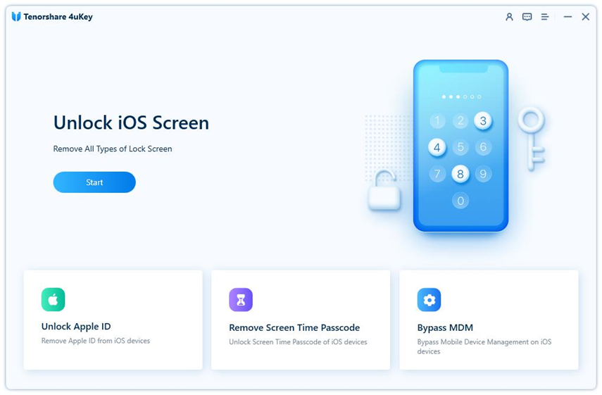elige iniciar prueba gratuita de tenorshare 4ukey