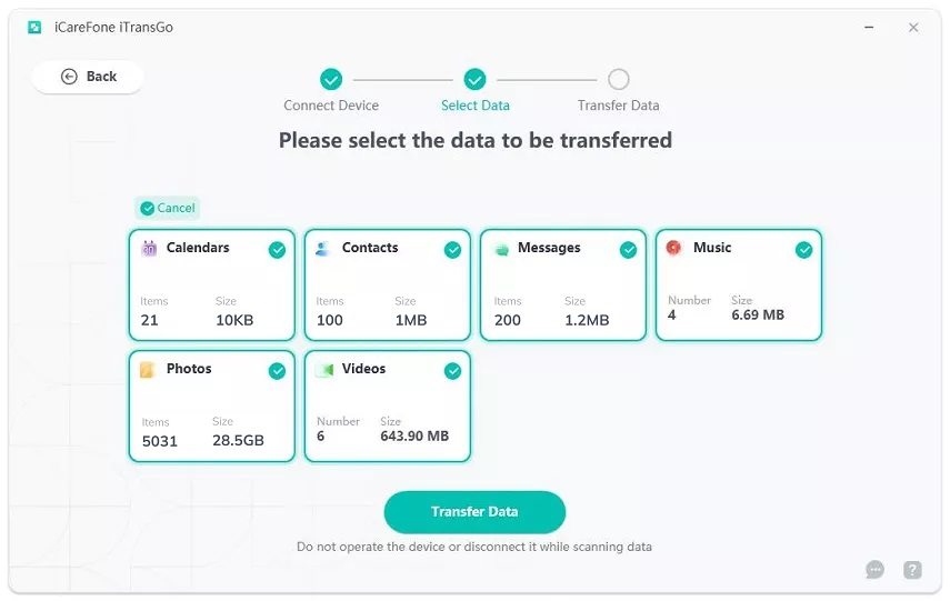 transfer android to iphone without move to ios