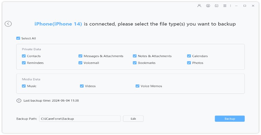 backup data