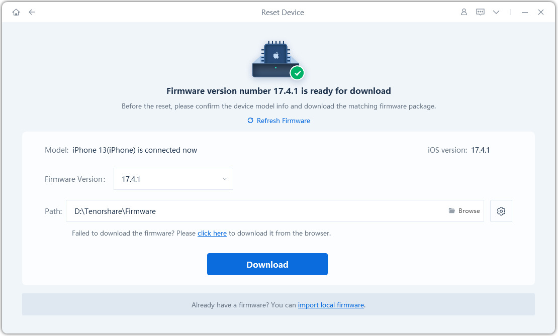 download firmware