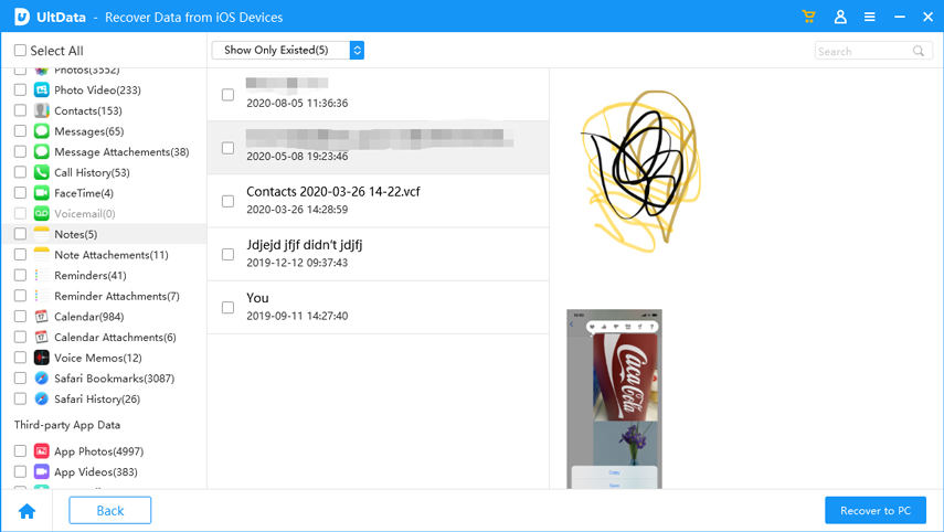 Tenorshare UltData interface