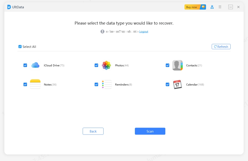 select the data type and click download 