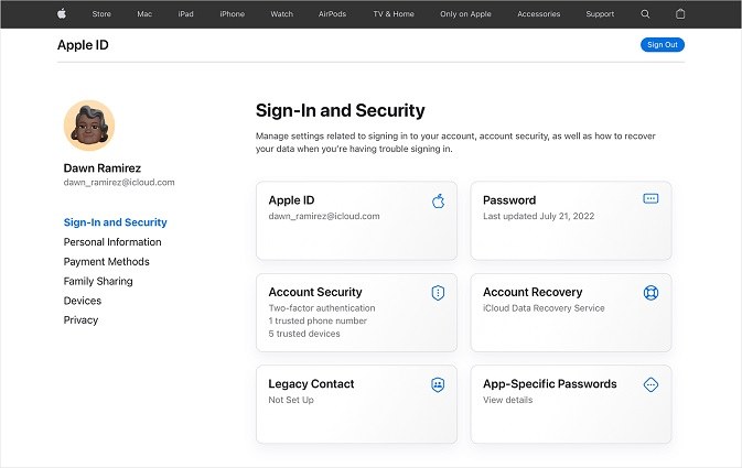 reset apple id password to fix apple id is not active