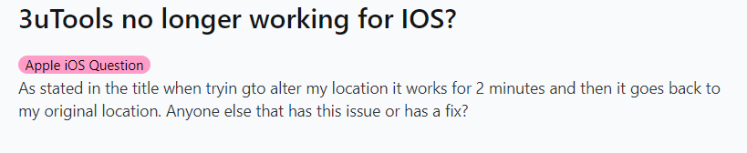 Cambiador de ubicación en iOS 18 no funciona