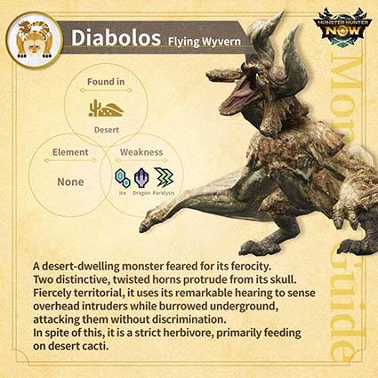 monster hunter now diablos basic info