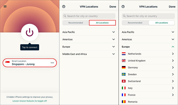steps to use expressvpn