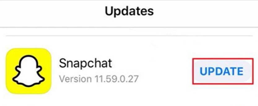 mettre à jour snapchat
