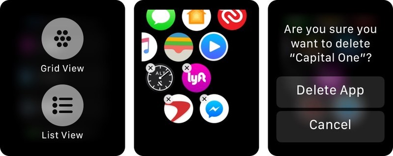 apple Watch delete app