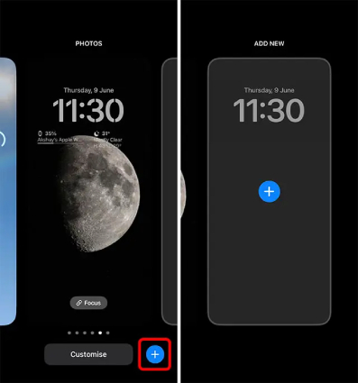 change ios wallpaper via lock screen