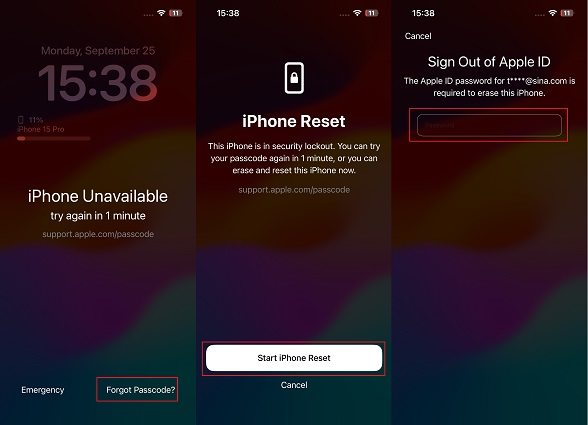 restablecer iphone 16 no disponible sin pc