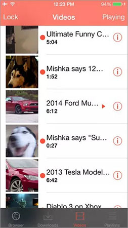 descargador de videos para iPhone 6