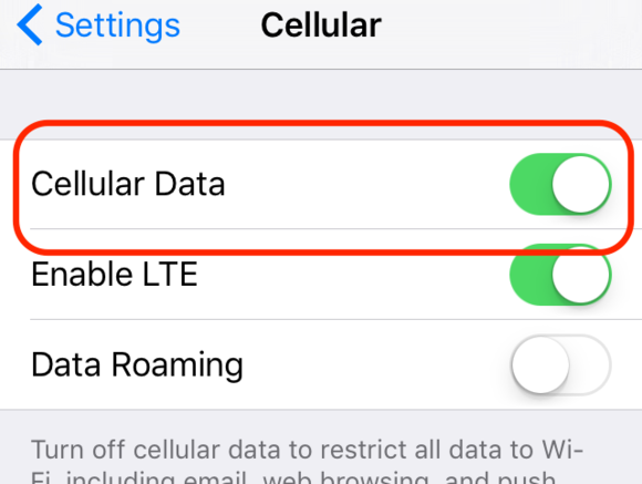 cellular data