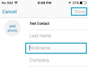 add contact