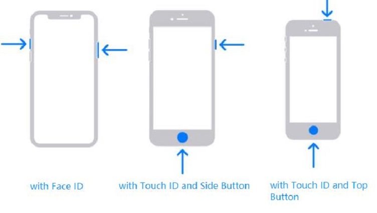 reboot iPhone to fix unable to complete data transfer