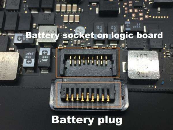 check battery connector