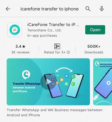 transfer whatsapp from android to iphone 15