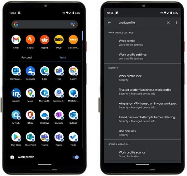 android work profile