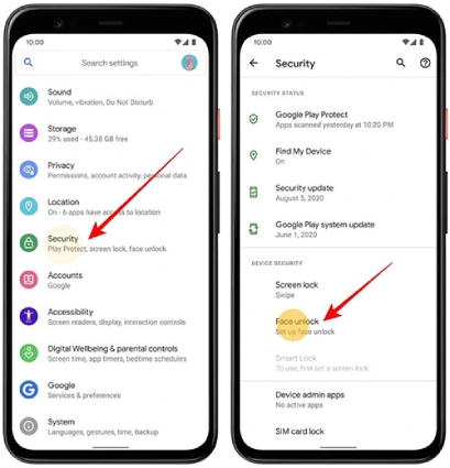 reset up face unlock to fix pixel 4 face unlock not working