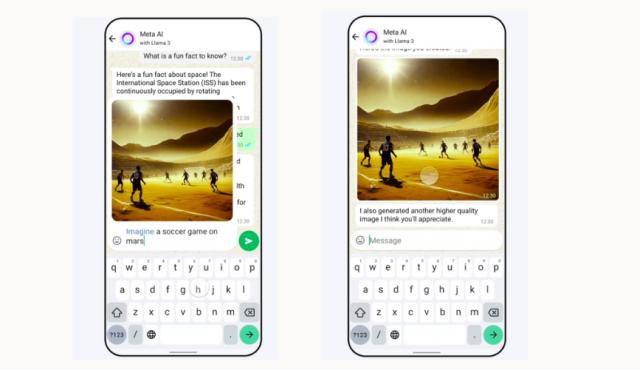 whatsapp meta ai en imagen